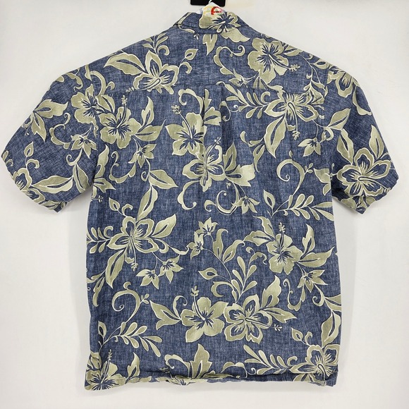 Cooke Street Shirt Mens 2XL Reverse Print Hibiscus AOP Hawaiian Short Sleeve - Picture 4 of 10